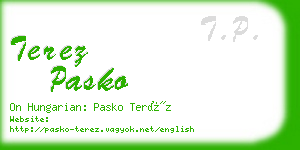 terez pasko business card